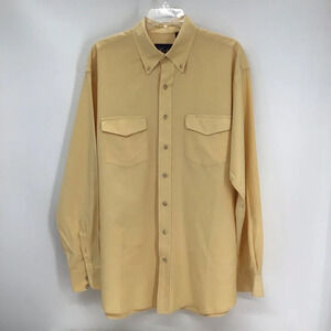 Lucchese Classics Men’s Long Sleeve Western Shirt Pale Yellow Casual Size M/L